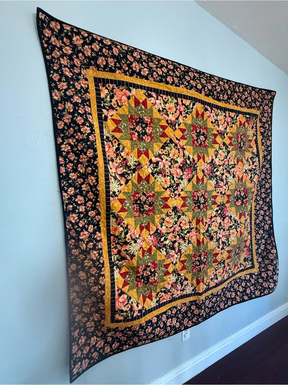 Homemade Patchwork Quilt 67x67
